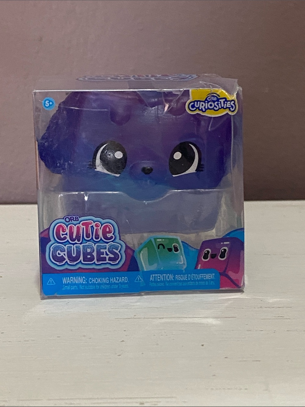 Cutie Cubes Purple Squishy Collectible Cube